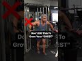 Don't Do This To Grow Your Chest