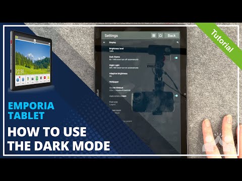 Emporia Tablet - How to enable Dark Mode • 📱 • ⚫️ • 😎 • Tutorial