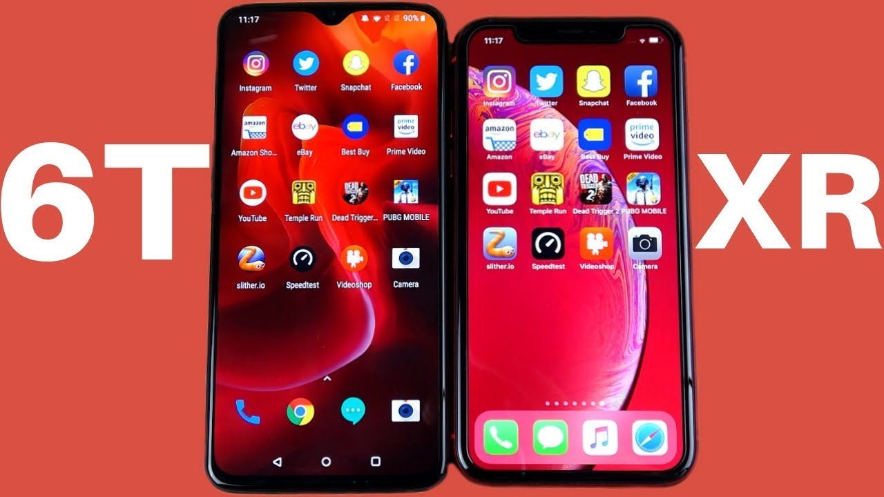 OnePlus 6T vs iPhone XR Speed Test