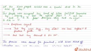 THE NATIVE PEOPLE LOSE THEIR LAND