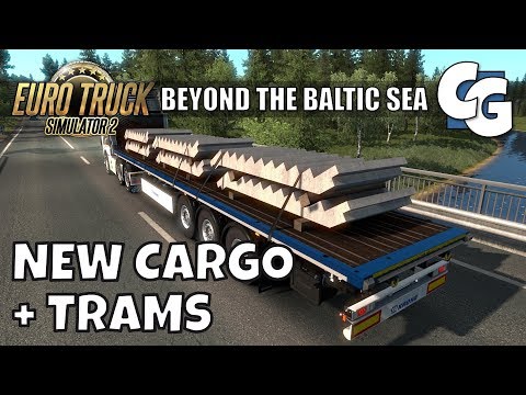 ETS2 - Beyond the Baltic Sea - New Cargo + Trams (No Mods)