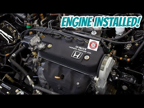 1988 CRX Si Restore Part 20 - Engine Installed!