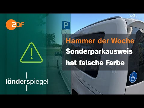 Sonderparkausweis hat falsche Farbe | Hammer der Woche vom 23.08.2025 | ZDF