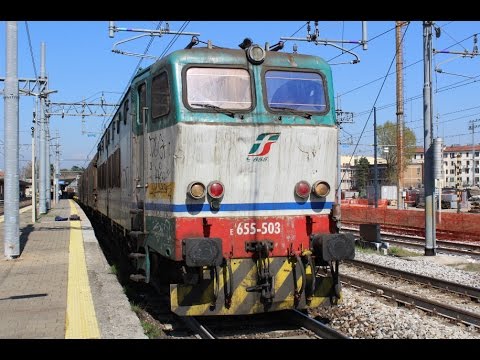 E.655-503 + CARRI PIANALE E CHIUSI ARRIVO, SOSTA E RIPARTENZA STAZIONE DI MONZA