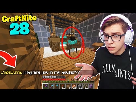 CraftNite: #28 -  I went to Randumb's Base and did THIS... (got caught)