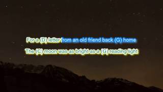 Night Riders Lament by Nanci Griffith play along with scrolling guitar chords and lyrics