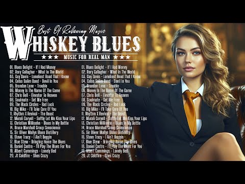 Whiskey Blues Music 🥃 Best Of Slow Blues /Rock Ballads 🚬 Fantastic Electric Guitar Blues