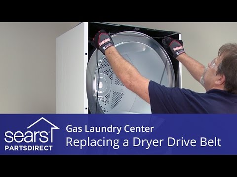 How to Replace a Gas Laundry Center Dryer Drive Belt (Kenmore, Frigidaire)