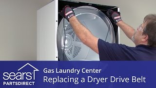 How to Replace a Gas Laundry Center Dryer Drive Belt (Kenmore, Frigidaire)