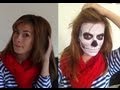 макияж на ХЭЛЛОУИН - Французский скелет/Halloween makeup skeleton 