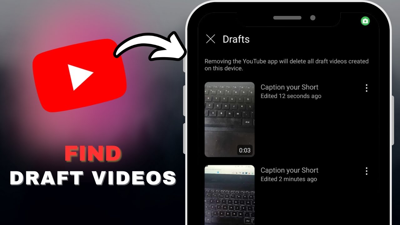 How To Find Draft Videos On YouTube in SECONDS!