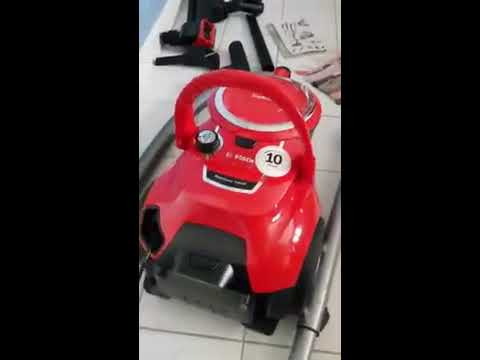 Bosch BGS41PET1 Serija 6, Dulkių siurblys be maišelio, ProAnimal, Raudona video
