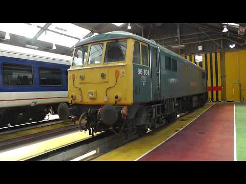 (HD) A look round Willesden TMD featuring lots of Class 86/87’s - 26/5/13