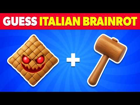 Guess the Italian Brainrot Memes by Emoji 🧠⚽🧢 Brainrot Quiz