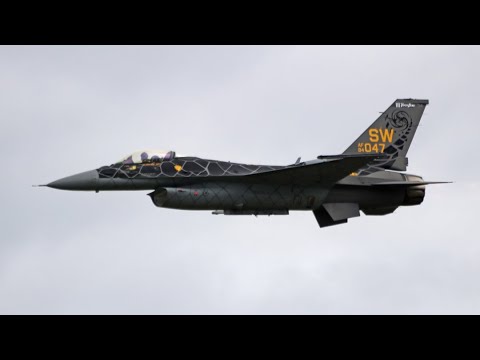 Wings Over North Georgia 2020 F-16CM Demo + USAF Heritage Flight A-10 Thunderbolt II & P-51 Mustang