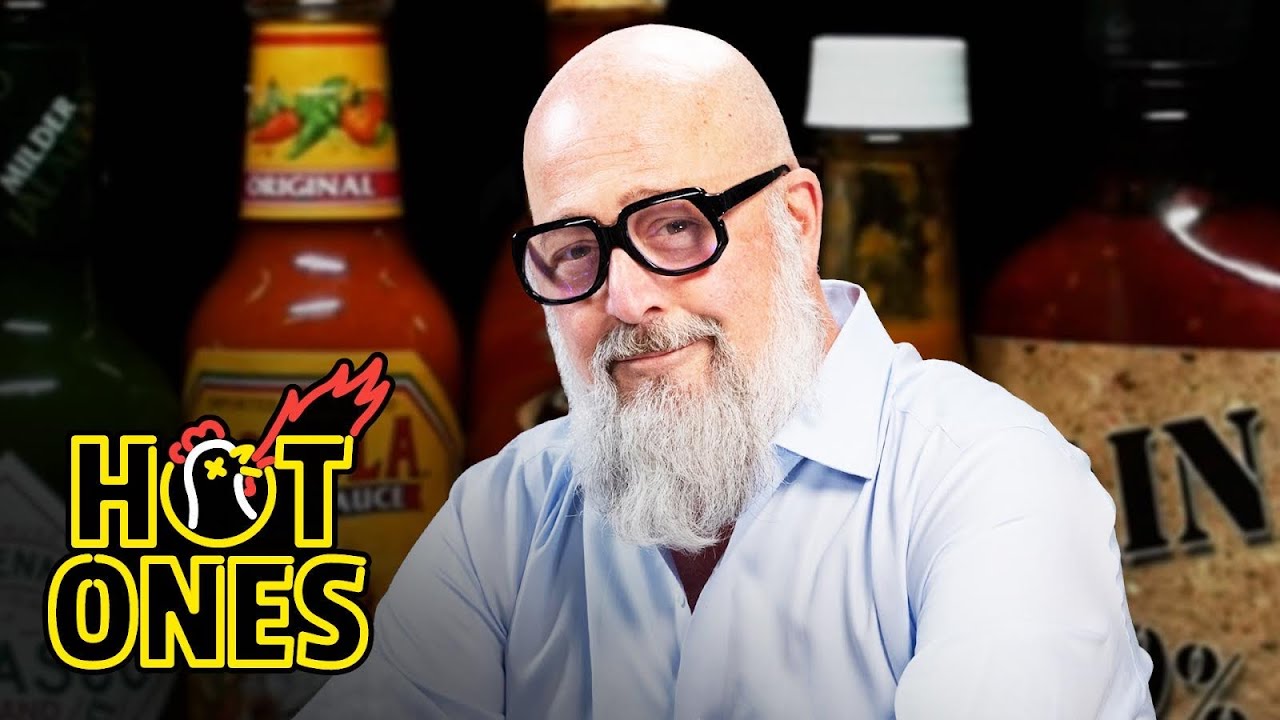 Andrew Zimmern Has a Bucket List Moment While Eating Spicy Wings | Hot Ones