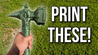 A Month of Fun 3D Printed Props and Models