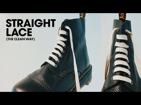 How to Straight Lace DR MARTENS Boots (The Clean Way!)