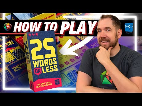 How to Play 25 WORDS OR LESS | Board Game Tutorial