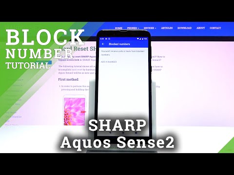 How to Block Numer in SHARP Aquos Sense2 – Block Calls & Messages