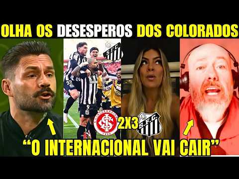 SOLTARAM O AÇO! TORCIDA DO INTER SE REVOLTA APÓS 2X3 PARA O SANTOS E MÍDIA GAÚCHA NÃO PERDOA