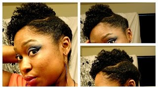 Natural Hair Updo On 4b/4c Medium/Short #naturalhair Tutorial