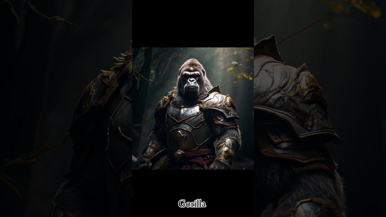 Ai draws animals as knights pt1 #aigallery #aiartwork #knight #animals