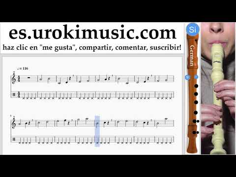 Como Tocar flauta dulce G. Dua Lipa - New Rules Tablatura Parte#1 ejercicios um-i927