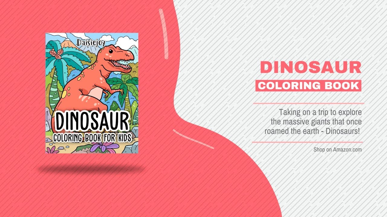 Dinosaur Coloring Book | taking on a trip to explore the dinosaurs
