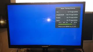 How to use & retune freeview DTV channels on a Blaupunkt UMC TV for new ones