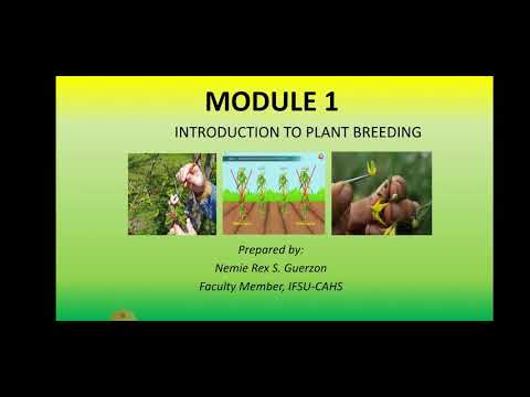 , title : 'PLANT BREEDING MODULE 1: Introduction to plant Breeding'