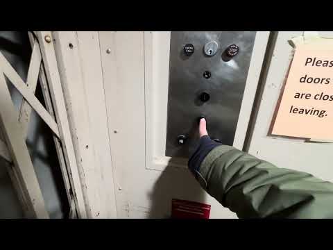 Vintage Otis Gated Elevator @ U of M, Winnipeg, Manitoba 