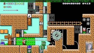 Super Mario Maker - Crazy Japanese one screen puzzle