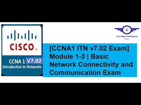 [CCNA1 v7.02 Exam] ITN Modules 1-3 | Basic Network Connectivity and  Communication Exam