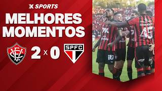 VITÓRIA 2 X 0 SÃO PAULO - MELHORES MOMENTOS BRASILEIRÃO SÉRIE A
