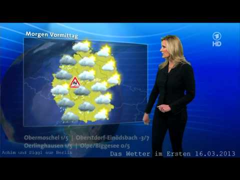 Claudia Kleinert 16.03.2013 Das Wetter vor acht im Ersten ARD HD