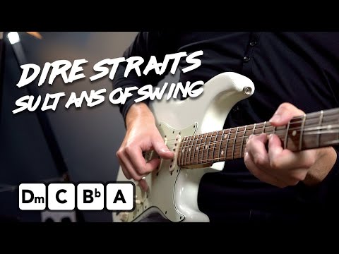Dire Straits - Sultans Of Swing guitar tutorial - chords & licks