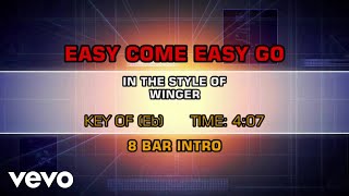 Winger - Easy Come Easy Go (Karaoke)