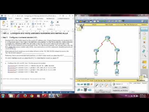 9.2.2.7 Lab - Configuring and Verifying Standard ACLs