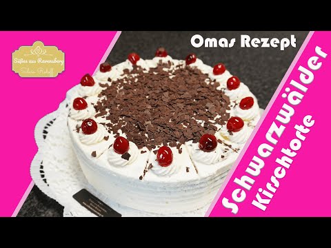 Schwarzwälder Kirschtorte🍒 - Schwarzwälder Kirschtorte selber machen✔ - nach Omas Rezept👵