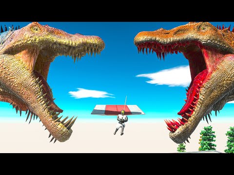 TWO GIANT SPINOSAURUS FEEDING - Animal Revolt Battle Simulator