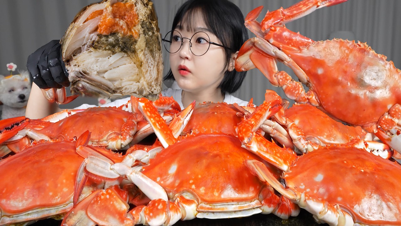달큰한 게살이 가득🦀제철 숫꽃게찜 먹방 Steamed Blue Crab Mukbang ASMR