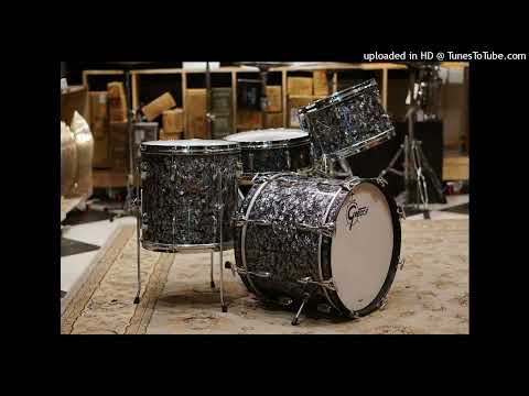 SOLD - Gretsch 12/14/18/5.5x14" "Progressive Jazz" Bop Kit Drum Set 1960s - Black Diamond (Re-Wrap)