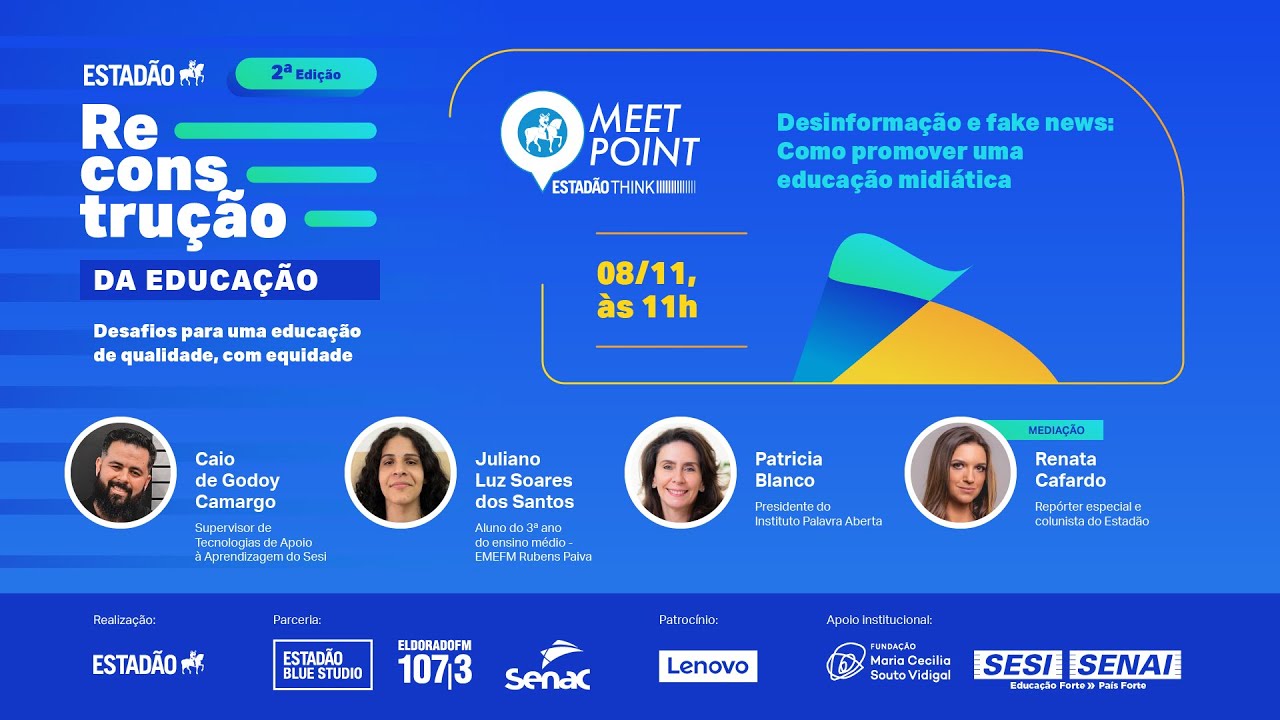 Meet point Desinformação e fake news: Como promover uma educação midiática
