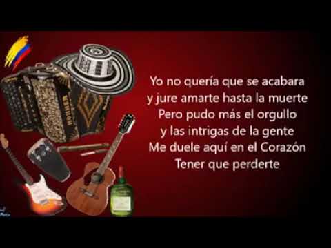 Que Lastima Mi Amor - Los Hermanos Zuleta (Letra)