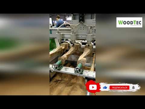 WoodTec T-1513х4 - фрезерно-гравировальный станок с чпу woo7784, видео 8