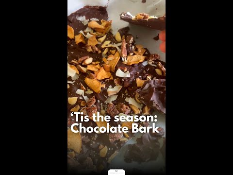 DAIRY-FREE Chocolate Bark! get the recipe 👇 #vegan #plantbased #chocolate