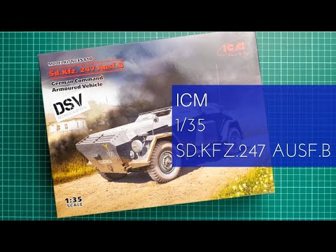 Сборная модель Бронированный автомобиль немецкого командования Sd.Kfz. 247 Ausf.B (ICM 35110) 1:35