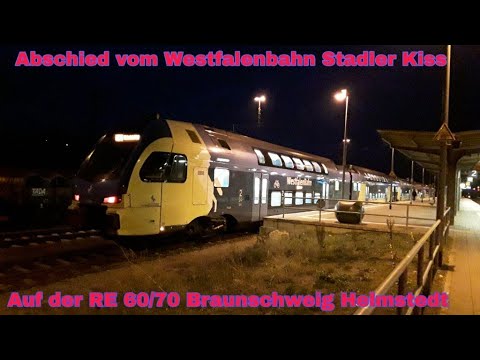 Abschied vom Westfalenbahn Stadler Kiss auf dem RE 60/70 Braunschweig-Helmstedt