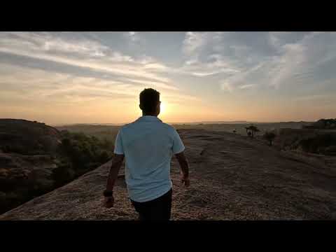 Skyline Bliss: A Mountain Walk at Sunset